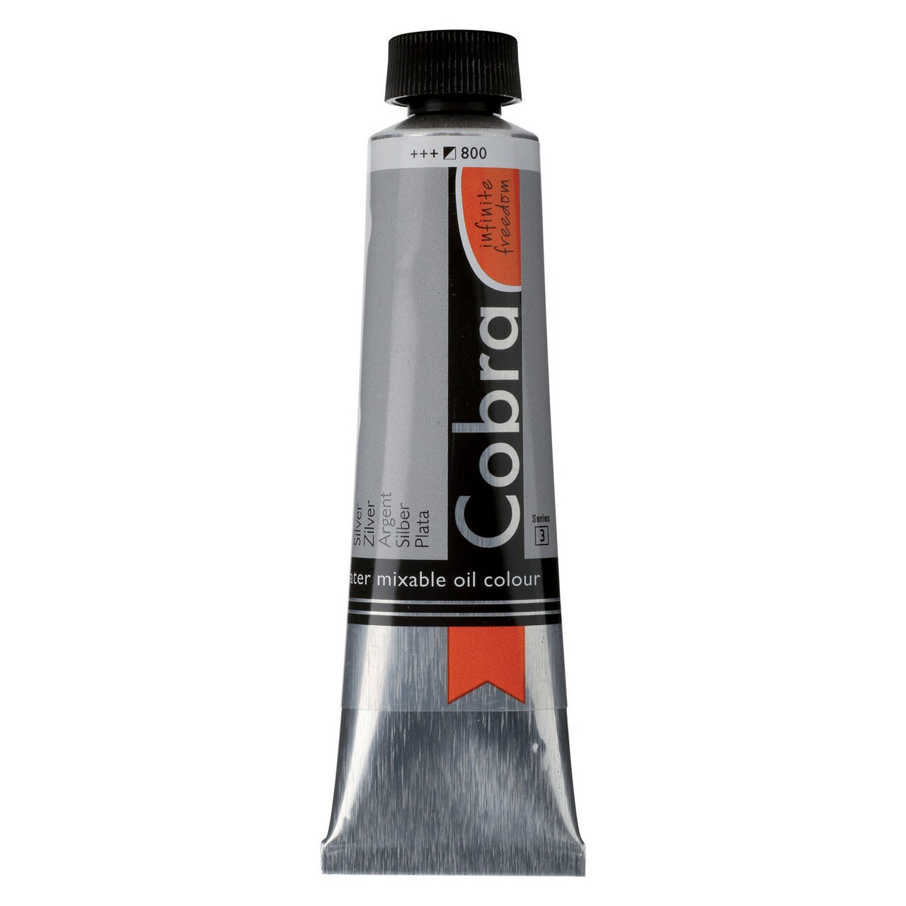 Royal Talens Cobra Artist Water Mixable Oil Color, 40ml, Silver